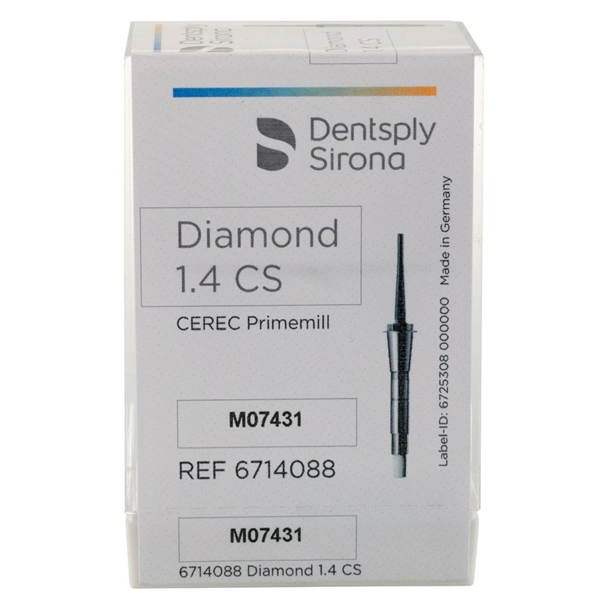 CEREC Primemill Diamond CS Bur 1.4mm 6pk