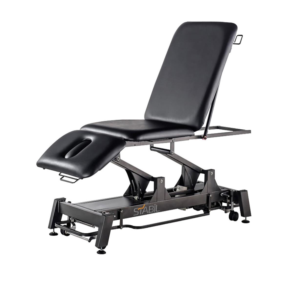 Stabil Pro Shorthead 3-Section Electric Treatment Table - Black Frame & Upholstery