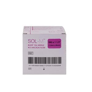 Sol-M Blunt Fill Needle 18G x 40mm (1.5") 100pk