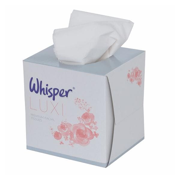 Whisper Facial Tissues 2-Ply White 21 x 18cm 70 Sheets 24pk