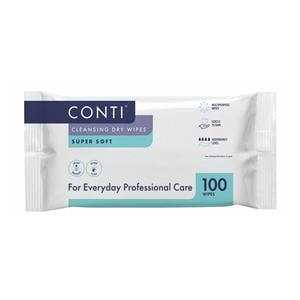 Conti Cleansing Dry Wipes Super Soft Large 100pk