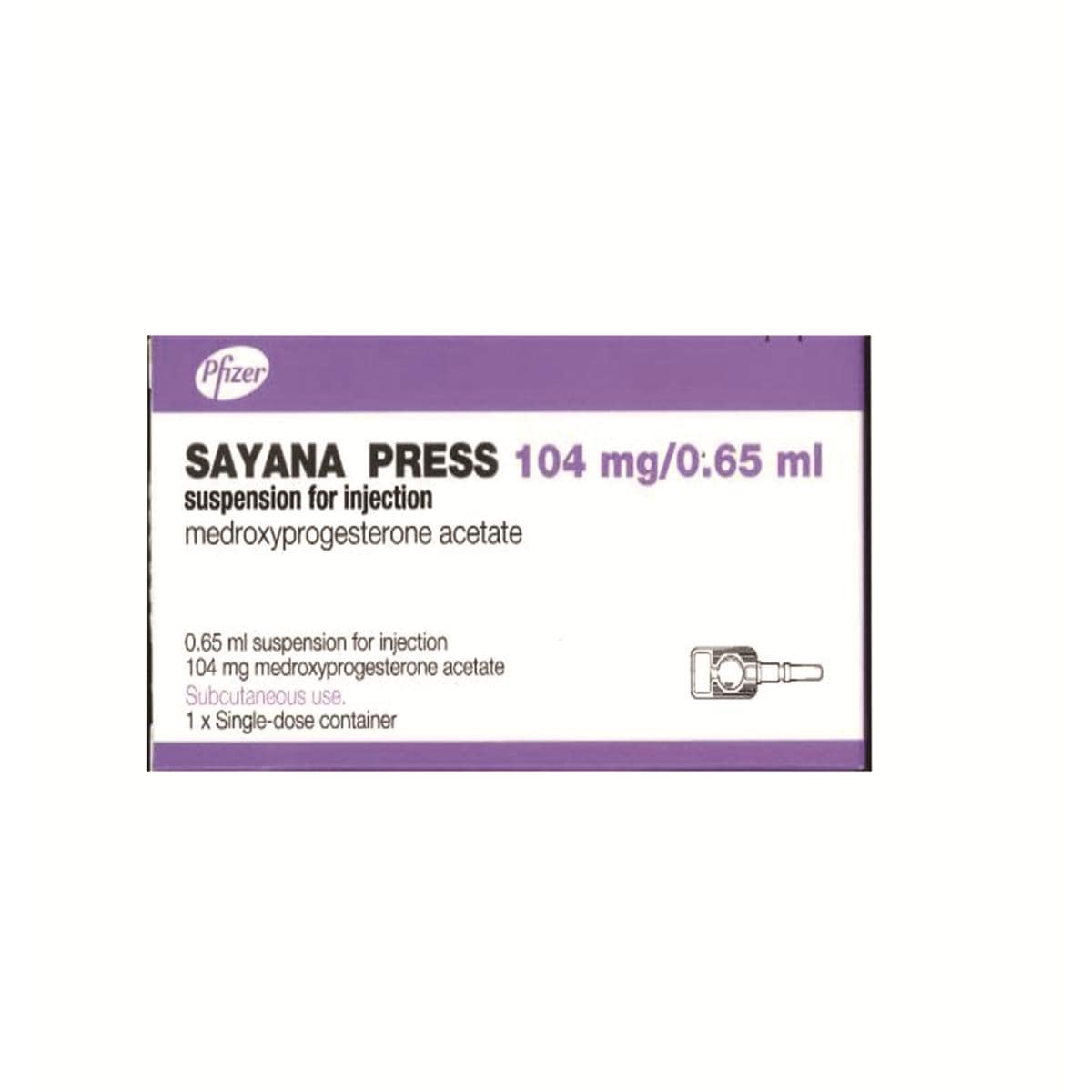 Sayana Press Suspension for Injection 104mg/0.65ml