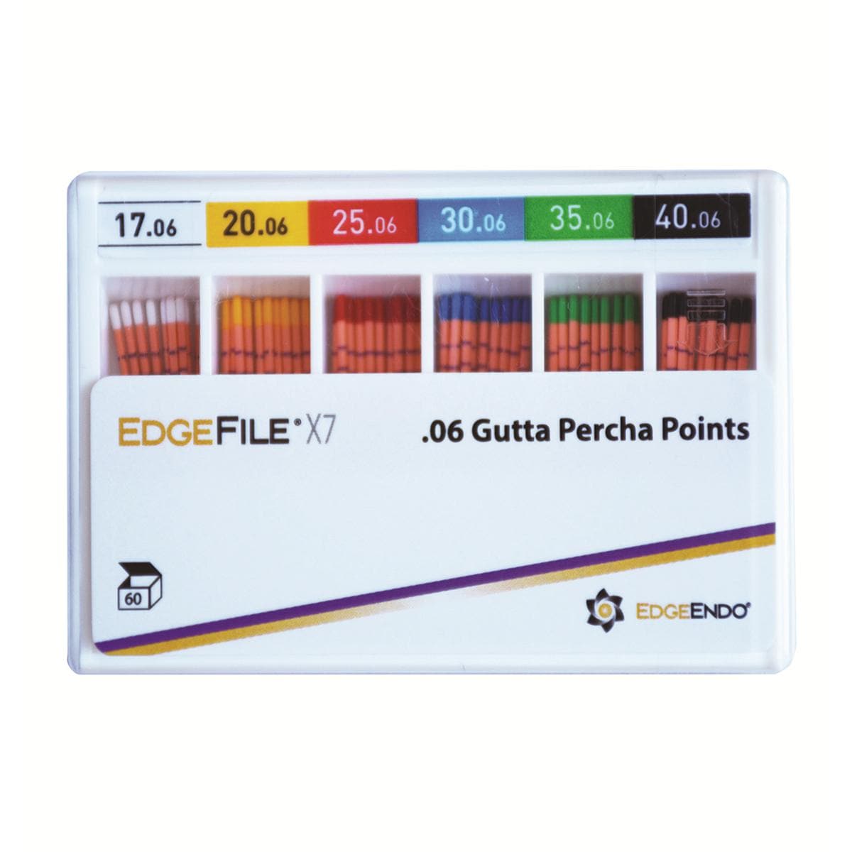 Edge X7 Gutta Percha Points 40.06 60pk