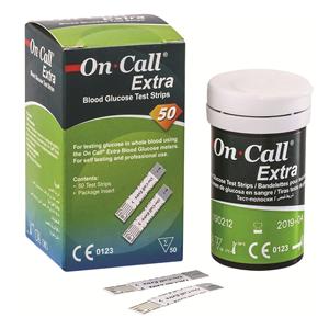 On Call Blood Glucose Extra Test Strips 50pk