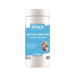 Vinco CLWipe Cleansing Body Wipes White 200pk