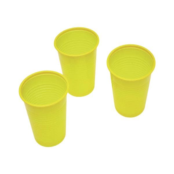 HS Drinking Cup Yellow 200ml 3000pk