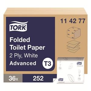 Tork Folded Toilet Paper Adv 2-Ply 252 Sheets 36pk