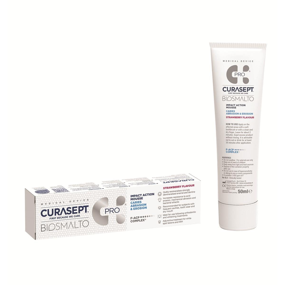 Curasept Biosmalto Action Mousse Strawberry 50ml