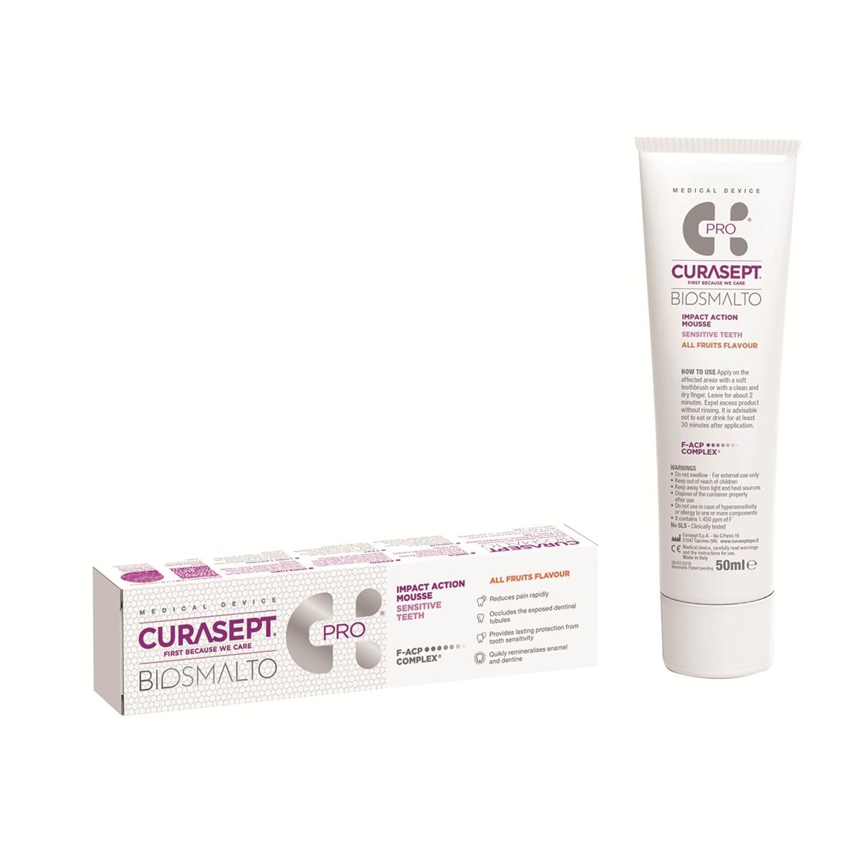 Curasept Biosmalto Action Mousse All Fruits 50ml